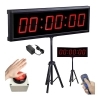 Timer cyfrowy Mocoli Czarno-czerwony LED z pilotem