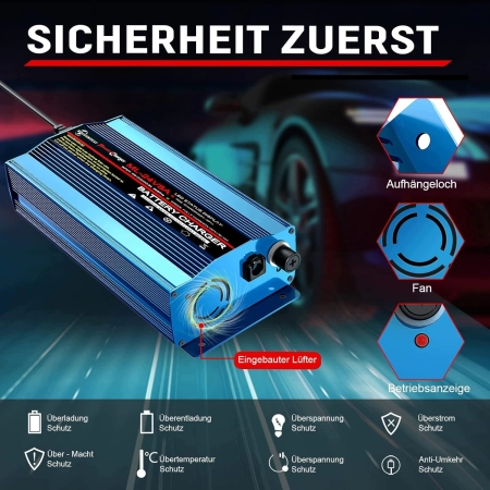 Ładowarka MOUDENSKAY XLR 24V 8A Inteligentna do wózka inwalidzkiego