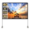 Ekran projekcyjny HOIN 80" HD 4K ze statywem przenośny składany 16:9