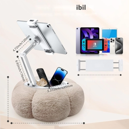 Stojak na tablet CreaDream Dyniowy regulowany z miską na przekąski