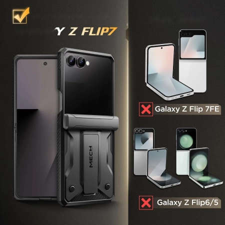 Etui Tongate Samsung Galaxy Z Flip 7 wojskowa ochrona