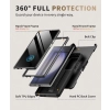 Etui TONGATE Samsung Galaxy S23 Ultra Czarny Osłona Aparatu z Podpórką