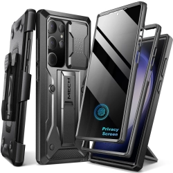 Etui TONGATE Samsung Galaxy S23 Ultra Czarny Osłona Aparatu z Podpórką Etui TONGATE Samsung Galaxy S23 Ultra Czarny Osłona Aparatu z Podpórką