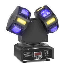 Światło dyskotekowe imprezowe LED RGB projektor DJ sterowany muzyką DMX512
