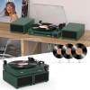 Udreamer Gramofon z 2 podwójnymi głośnikami stereo, gramofon w stylu vintag