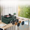 Udreamer Gramofon z 2 podwójnymi głośnikami stereo, gramofon w stylu vintag