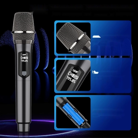 MicQutr MC28 ZESTAW KARAOKE MOCNY GŁOŚNIK DWA MIKROFONY ZESTAW NA DOMÓWKĘ