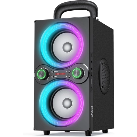 Głośnik przenośny TPBeat Bluetooth TPBEAT czarny 80 W