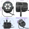 Światło par Uking ZQ01519 IP67 RGBW 4 w 1 wodoszczelne 6 x 3 W z pilotem