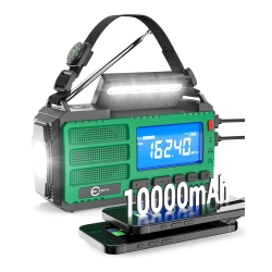 RADIO KORBOWE ESKY 10000MAH AM FM NOAA LATARKA SOLARNA KOMPAKTOWE SOS