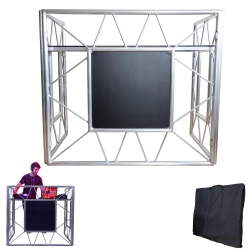 Stół DJ ODOXIA Składany 110x65x125cm Miejsce na Logo Pokrowiec