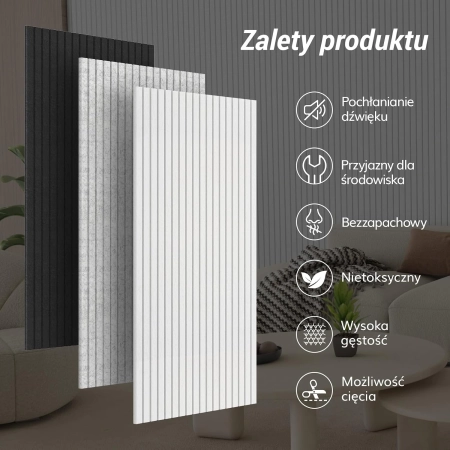 Panele Akustyczne TONOR 8 Pack Czarny 120x60x09cm Dźwiękoszczelne