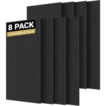 Panele Akustyczne TONOR 8 Pack Czarny 120x60x09cm Dźwiękoszczelne