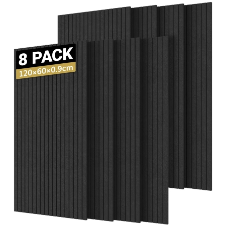 Panele Akustyczne TONOR 8 Pack Czarny 120x60x09cm Dźwiękoszczelne
