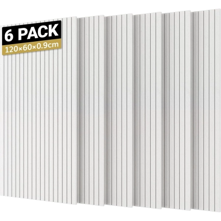 Panele akustyczne TONOR 6szt białe izolacja do studia 120x60x09 cm