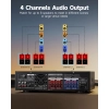 Wzmacniacz stereo Donner MAMP5 Bluetooth 5.0 4-kanałowy 1000W