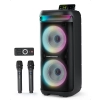 Karaoke Zestaw GREEN KEEPER 400W Bluetooth LED TWS USB 2 Mikrofony