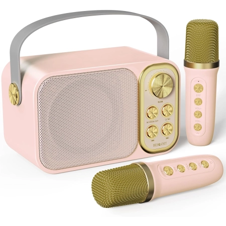 Głośnik Bescost YS-228 Karaoke 2 Mikrofony Bluetooth Idealny na Party