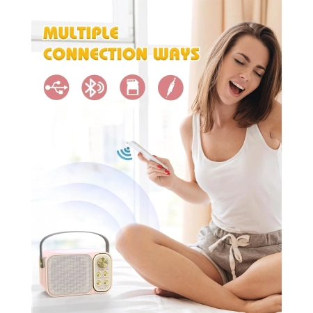 Głośnik Bescost YS-228 Karaoke 2 Mikrofony Bluetooth Idealny na Party