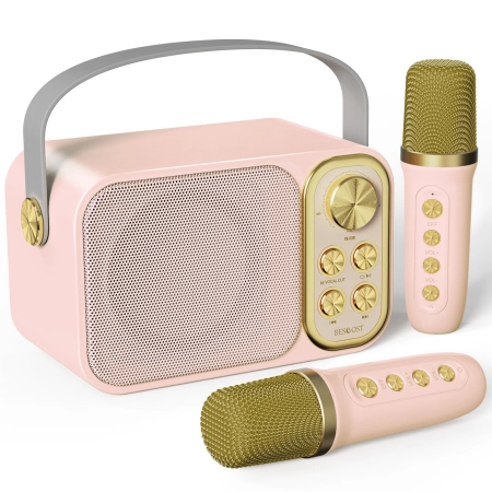 Głośnik Bescost YS-228 Karaoke 2 Mikrofony Bluetooth Idealny na Party