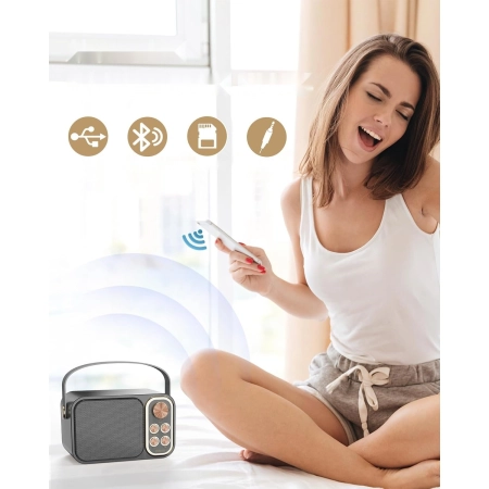 Zestaw Karaoke BESCOST Bluetooth Dla Dzieci i Dorosłych Z Mikrofonami
