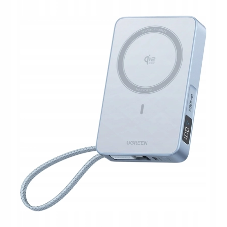 Ugreen PB773 Magnetyczny Powerbank 10000mAh Qi2 25W USB-C 30W Wyświetlacz