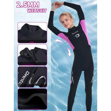 Kombinezon Owntop 2,5mm neopren różowy 10/140-150cm 34-41kg