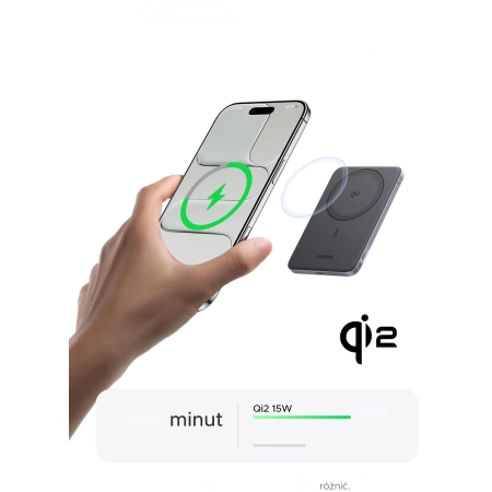 UGREEN PB580 Powerbank 5000mAh MagSafe 15W Grafitowy