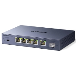 Przełącznik sieciowy Ugreen CM753 6-portowy 2.5G 10G SFP VLAN metalowy Przełącznik sieciowy Ugreen CM753 6-portowy 2.5G 10G SFP VLAN metalowy