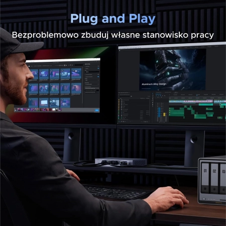 Przełącznik sieciowy Ugreen CM753 6-portowy 2.5G 10G SFP VLAN metalowy