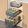 2x Wysuwany Organizer do Szafki z Folią Samoprzylepną, 25*38*10cm
