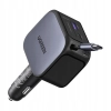 Ugreen EC604 ładowarka samochodowa 145W zwijany kabel USB-C USB-A 3 porty