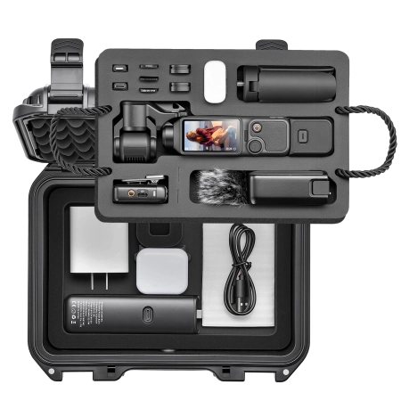 Wodoodporna twarda walizka do DJI Osmo Pocket 4 Creator Combo, dwuwarstwowa