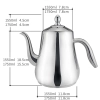 SANQIAHOME dzbanek do herbaty 1,75 l stalowy z zaparzaczem