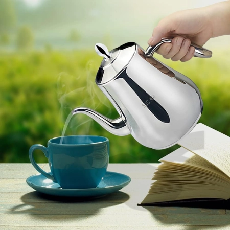 SANQIAHOME dzbanek do herbaty 1,75 l stalowy z zaparzaczem
