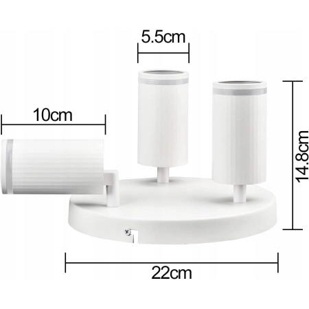 Lampa wisząca BOYIR 3 -punkty światła GU10