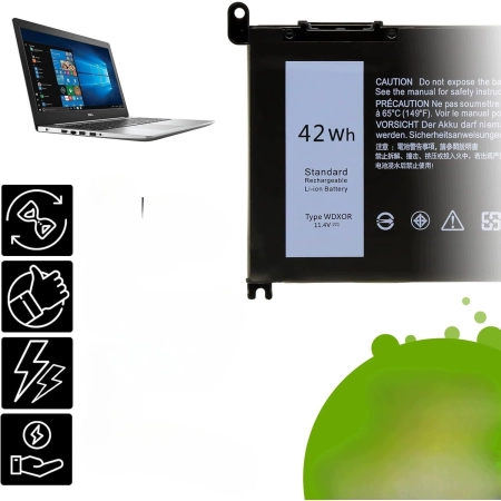 Bateria do laptopa WDXOR litowo jonowa Dell Inspiron Latitude 11,4V 42Wh