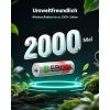 AKUMULATORY LITOWO JONOWE AA 8 SZTUK 3600 MAH Z UNIWERSALNA LADOWARKA EBL