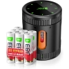 AKUMULATORY LITOWO JONOWE AA 8 SZTUK 3600 MAH Z UNIWERSALNA LADOWARKA EBL