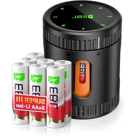 AKUMULATORY LITOWO JONOWE AA 8 SZTUK 3600 MAH Z UNIWERSALNA LADOWARKA EBL