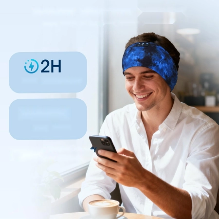 Opaska na głowę ze słuchawkami BEZPRZEWODOWA BLUETOOTH