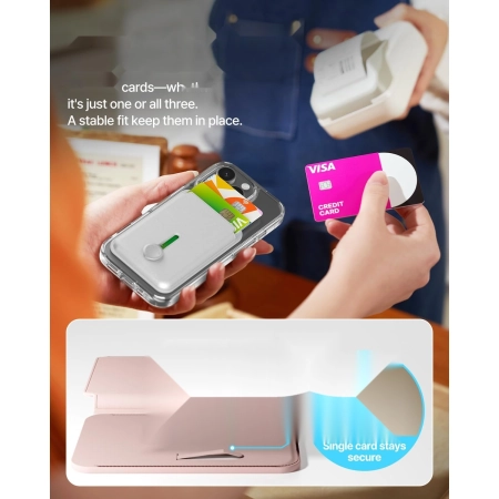 Portfel etui na karty magsafe do iphone 15 16 17 tryb suwak