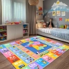 Dywan Mata Edukacyjna Luogort Kids Litery Mapa 230x160 cm  motyw alfabetu