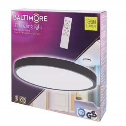 Plafon Baltimore okrągły 29x6 cm biały
