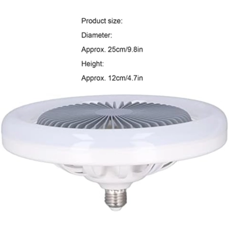 Wentylator sufitowy Riuulity cichy silnik 30W E27 do sypialni