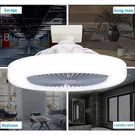 Wentylator sufitowy Riuulity cichy silnik 30W E27 do sypialni