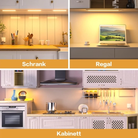 Oświetlenie podszafkowe Wobsion 42 cm 2 sztuki 18W 4000K LED