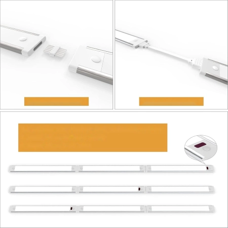 Oświetlenie podszafkowe Wobsion 42 cm 2 sztuki 18W 4000K LED