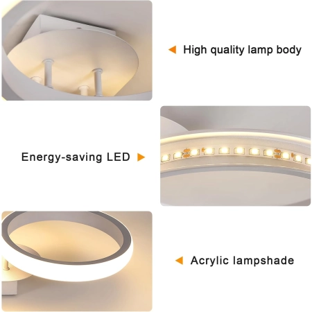 Lampa Sufitowa LED Comely Lampa sufitowa LED, okrągła nowoczesna