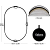 Reflektor Selens 5 w 1 61 x 91 cm owalny z uchwytem do studia i pleneru